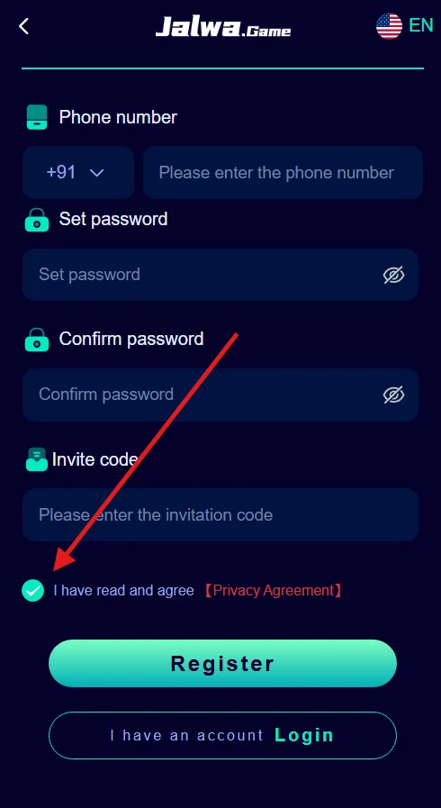 Read and agree to the terms and conditions